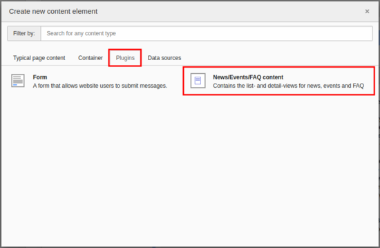 Create News Plugin