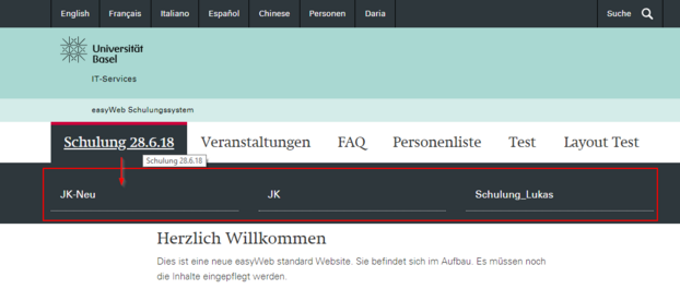 easyWeb Menu 2