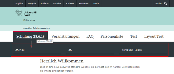 easyWeb Menu 2