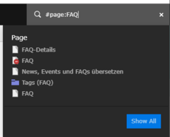 Search by page title