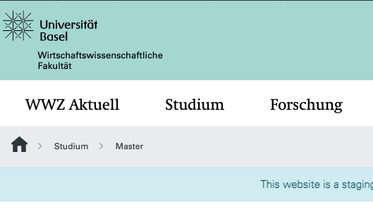 Navigation nicht korrekt angezeigt.