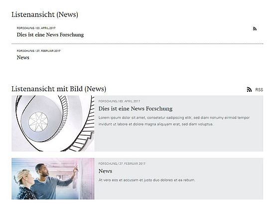 Listview for news