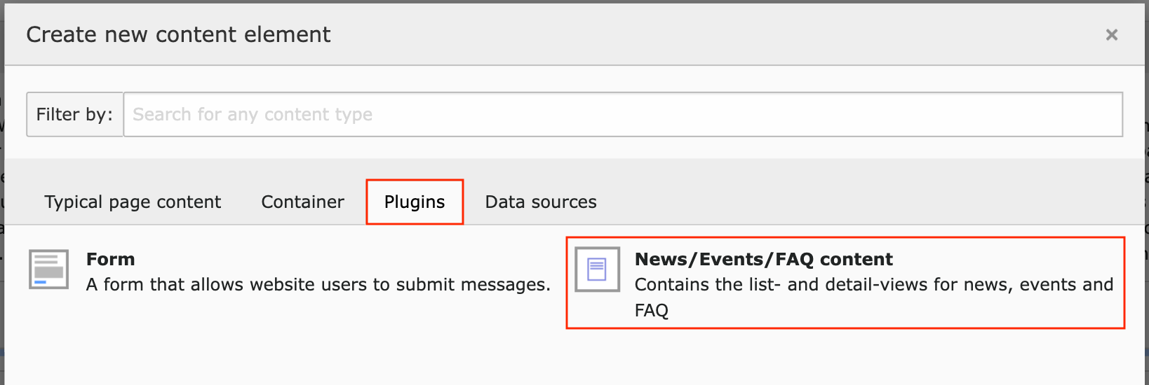 News Plugin erstellen